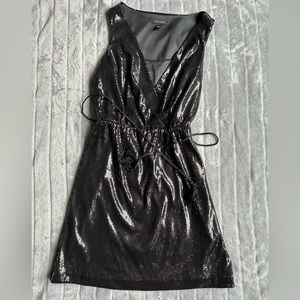 White House Black Market - Black Sequin Size 6 Dress